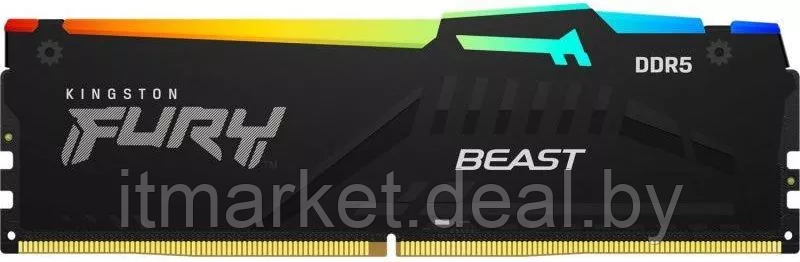 Модуль памяти 32Gb (2*16Gb) Kingston FURY Beast RGB (KF560C36BBEAK2-32) - фото 4 - id-p221312343