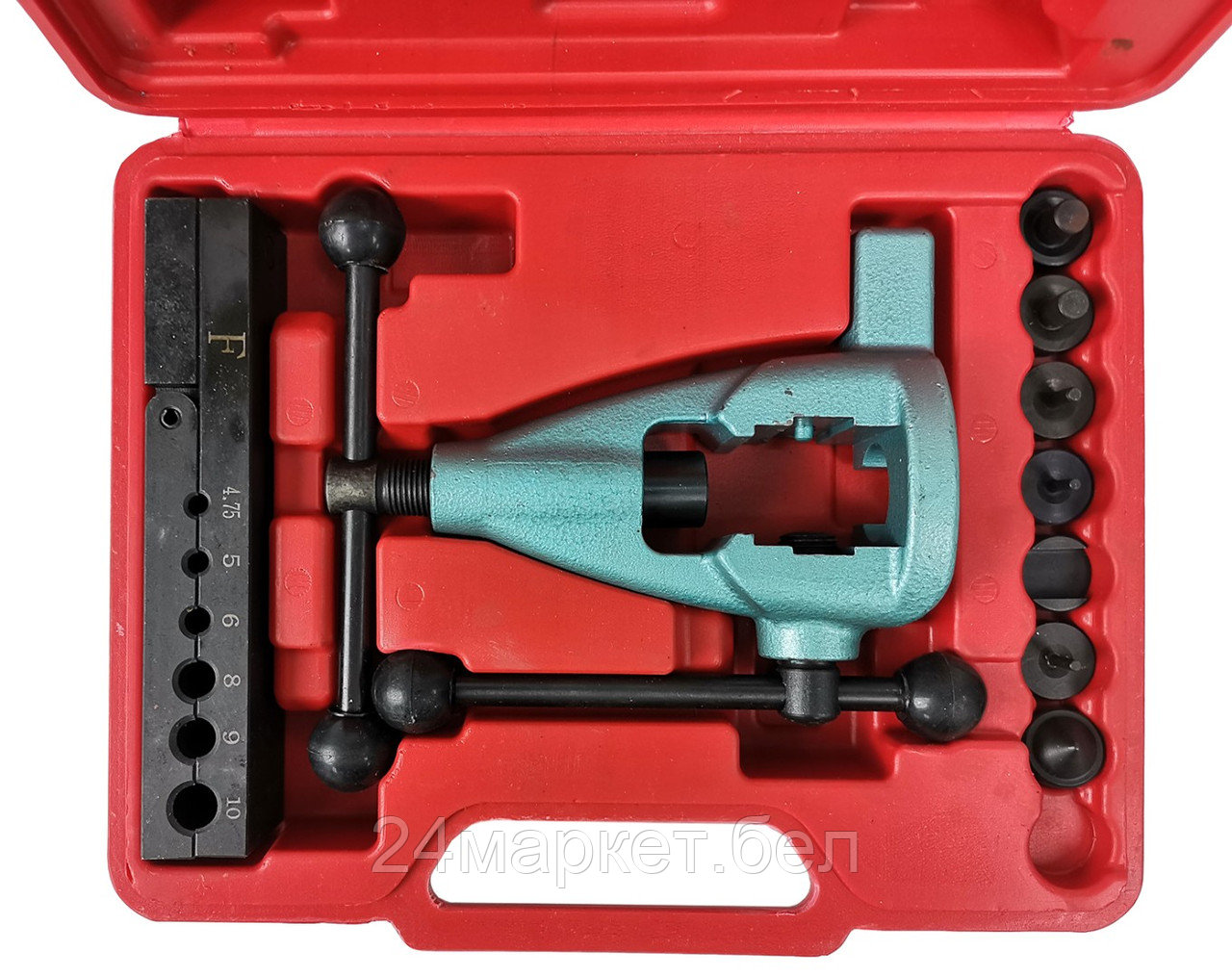 AE&T TA-M1081 Инструмент для развальцовки труб профессиональный (10 предметов) - фото 2 - id-p221104419