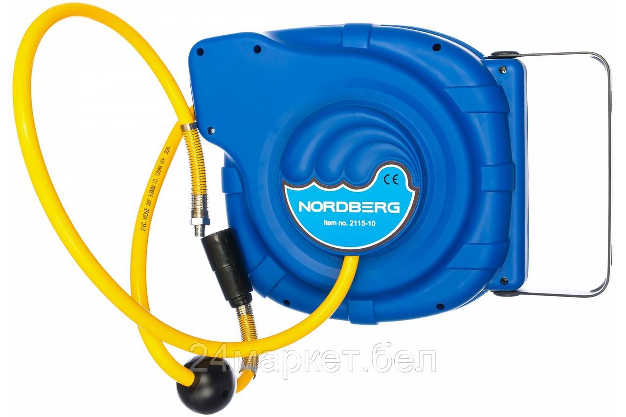 NORDBERG 2115-10 NORDBERG ШЛАНГ 2115-10 воздушный на катушке PVC Ø10x16мм (14+1 м) - фото 1 - id-p221104533