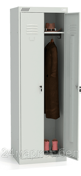Metall ZAVOD УП-00011147 Шкаф для одежды металлический ШРК 22-600 (корпус RAL7035, двери RAL7035, замок - фото 1 - id-p221104601