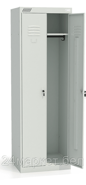 Metall ZAVOD УП-00011147 Шкаф для одежды металлический ШРК 22-600 (корпус RAL7035, двери RAL7035, замок - фото 3 - id-p221104601