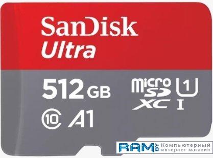 Карта памяти SanDisk Ultra SDSQUAC-512G-GN6MA microSDXC 512GB - фото 1 - id-p221320291