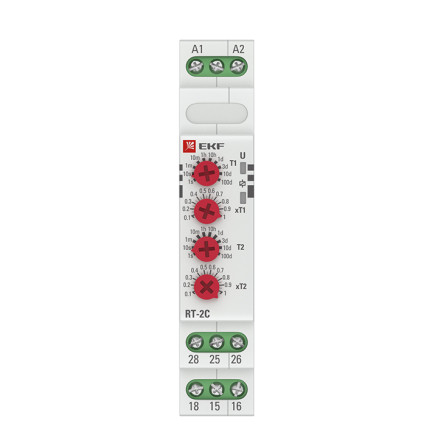 Реле времени (2 регулир. порога времени 2 исп. конт.) RT-2C EKF PROxima - фото 3 - id-p221322472