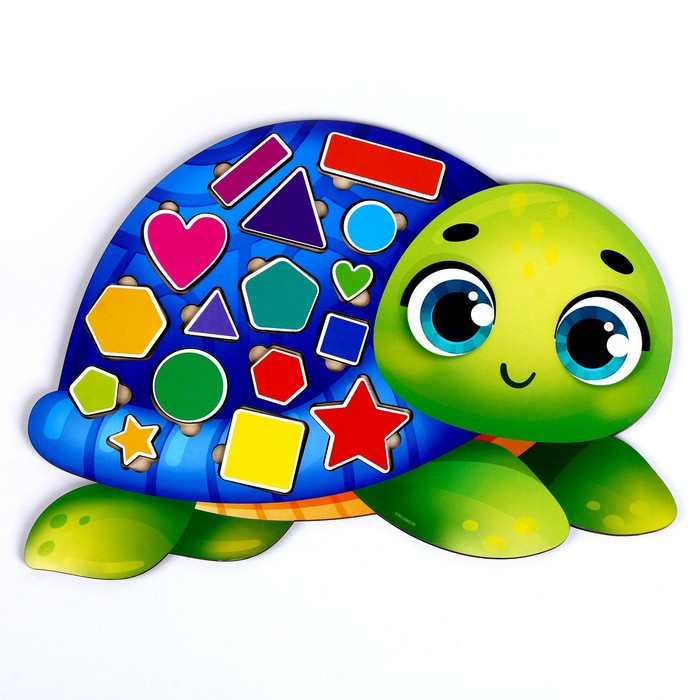 Развивающая игрушка « Учим формы и цвета с черепашкой» - фото 2 - id-p221324202