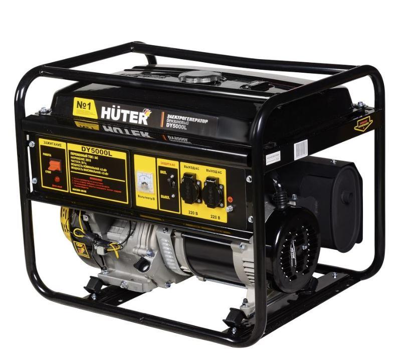 Бензиновый генератор Huter DY5000L - фото 1 - id-p221323985