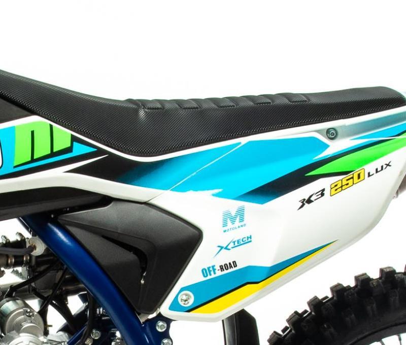 Мотоцикл Кросс Motoland X3 250 LUX (172FMM) (2021 г.) Зеленый - фото 5 - id-p221324063