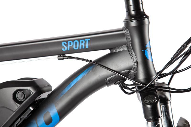 Велогибрид INTRO Sport Серо-синий - фото 4 - id-p221324149