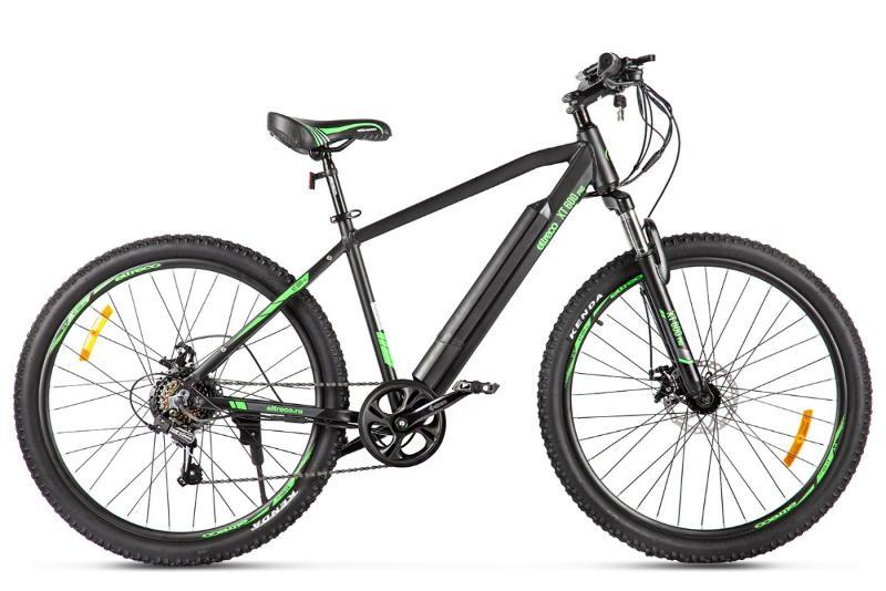 Велогибрид Eltreco XT 600 Pro Черно-зеленый - фото 1 - id-p221324156