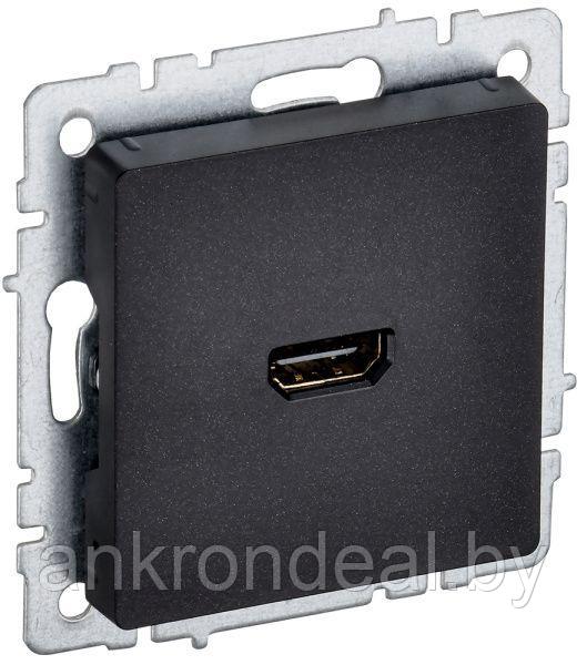 BRITE Розетка HDMI РHDMI-0-БрЧ черный IEK - фото 1 - id-p197763778
