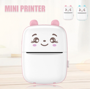 Портативный мини принтер Mini Learns Printer для печати с телефона Розовый - фото 1 - id-p153788783