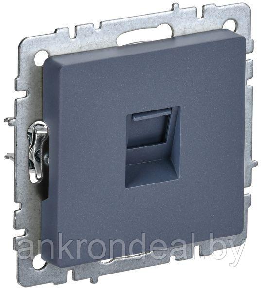 BRITE Розетка компьютерная RJ45 кат.5E РК10-БрМ маренго IEK