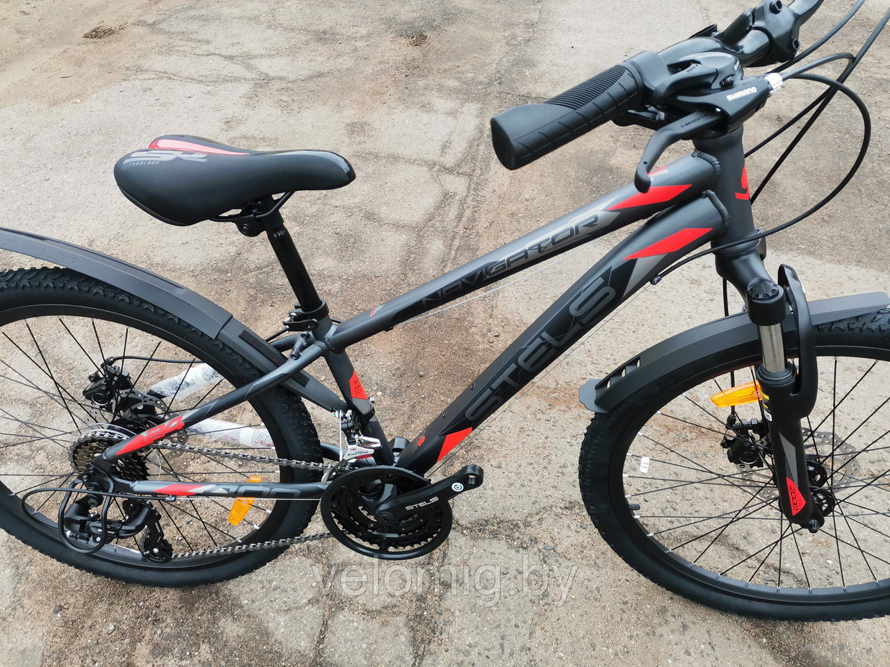 Велосипед подростковый Stels Navigator 400 MD 24 F010 (2023)(Серо-кр - фото 6 - id-p221328487
