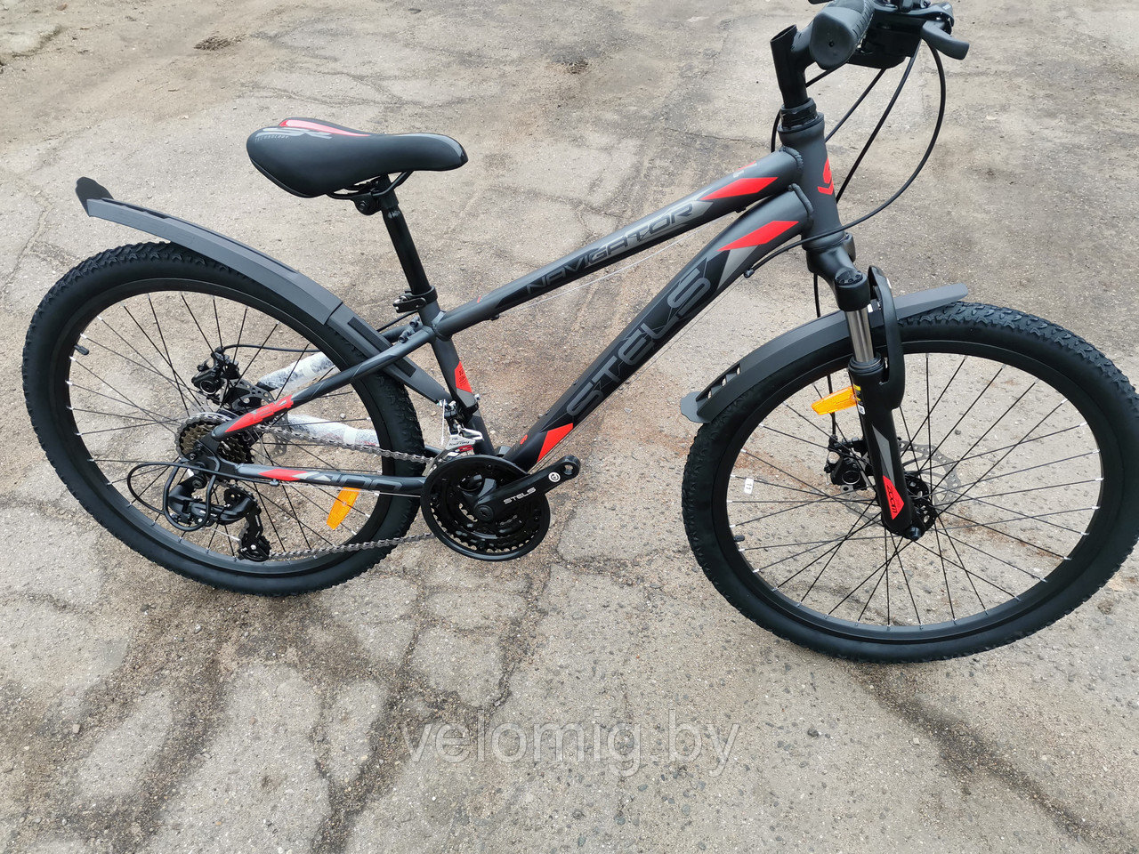 Велосипед подростковый Stels Navigator 400 MD 24 F010 (2023)(Серо-кр - фото 7 - id-p221328487
