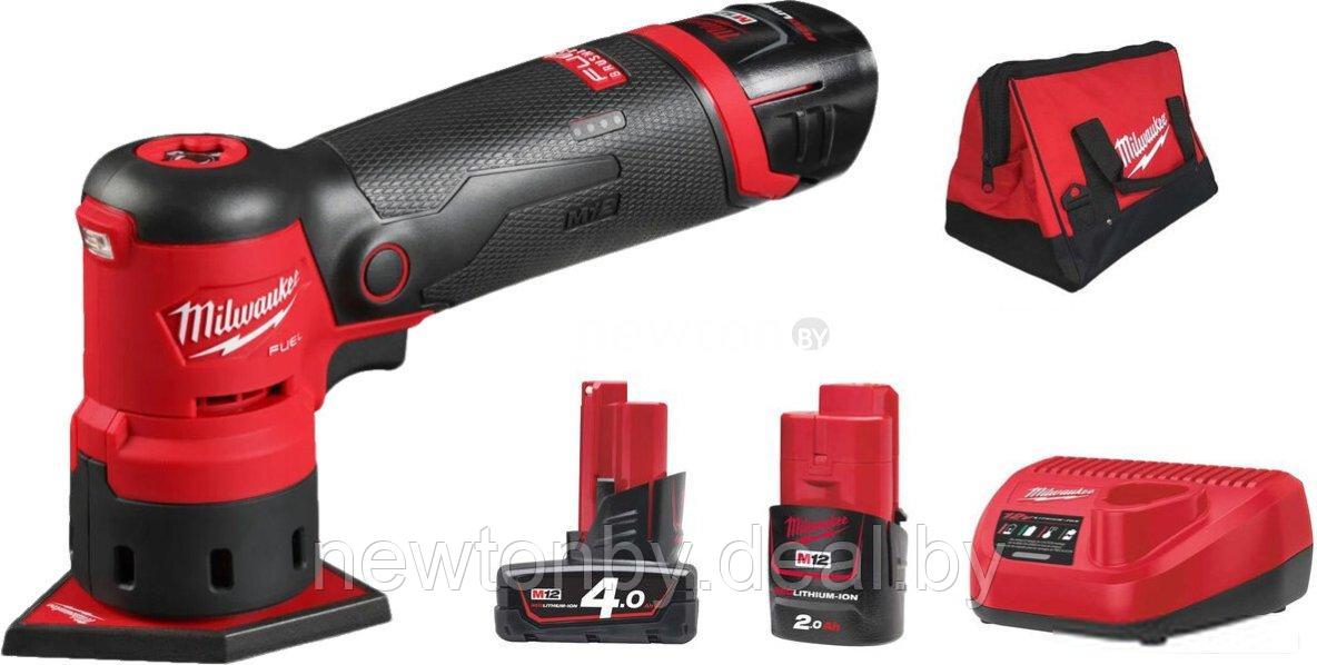 Дельташлифмашина Milwaukee M12FDSS-422X 4933479681 (с 2-мя АКБ 2 Ач, 4 Ач) - фото 1 - id-p221330452