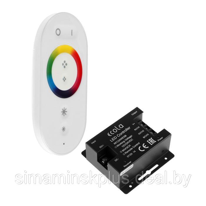 Контроллер Ecola для RGB ленты, 12 24 В, 24 А, пульт ДУ, белый - фото 1 - id-p221330470