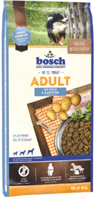 Сухой корм для собак Bosch Petfood Adult Fish&Potato - фото 1 - id-p221331193