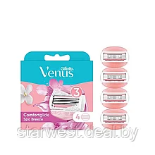 Gillette Venus Spa Breeze Comfortglide 4 шт. Женские сменные кассеты / лезвия для бритья