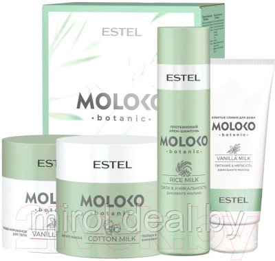 Набор косметики для волос Estel Moloko Botanic Растительное молоко Полное погружение - фото 1 - id-p221335897