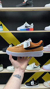 Кроссовки Nike Air Force 1 Suede Orange White Low