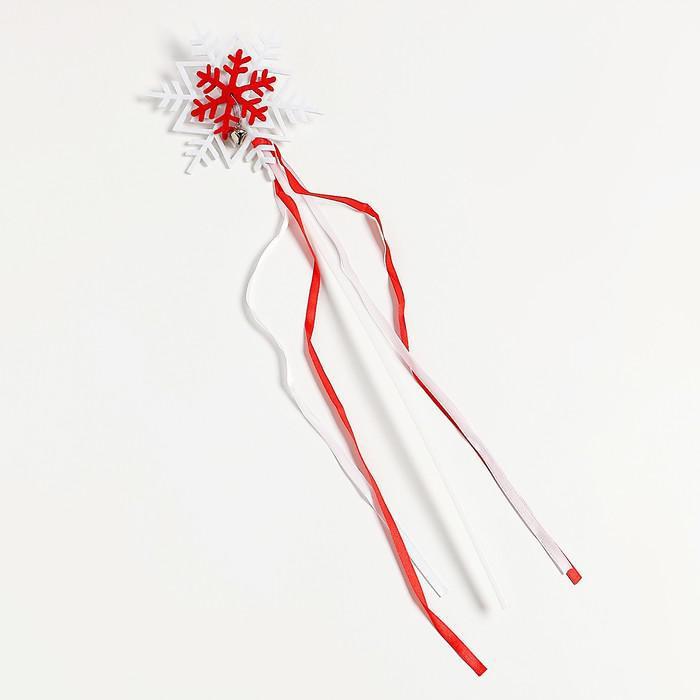 Карнавальный набор "Снежинки", 3 предмета: ободок, юбка, жезл (3-7 лет) - фото 4 - id-p221146941