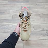 Кроссовки Travis Scott X Air Jordan 6 Retro British Khaki, фото 3