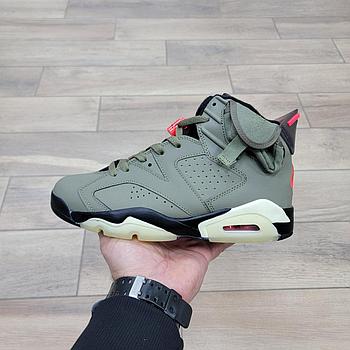 Кроссовки Travis Scott X Air Jordan 6 Retro Olive