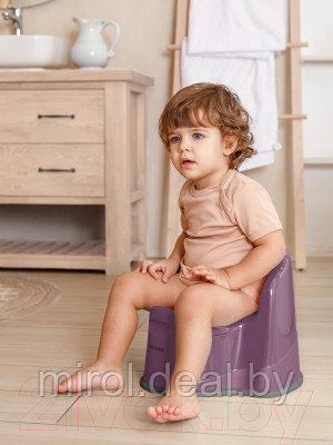 Детский горшок Amarobaby Ergonomic с крышкой / AB221103Er/22 - фото 4 - id-p221338241