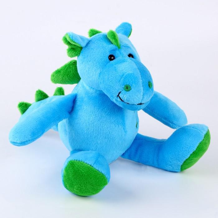 Мягкая игрушка "Дракоша со звёздами", 14 см, цвет голубой - фото 4 - id-p220984735
