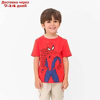 Футболка MARVEL "Spider man hero", рост 110-116 (32), красный