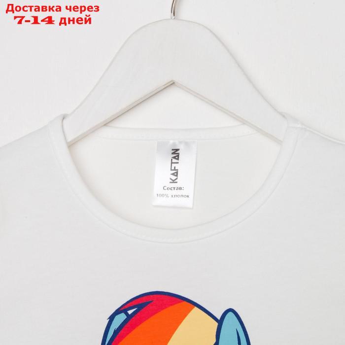 Футболка детская "Rainbow Dash", Мой маленький пони, рост 110-116, белый - фото 5 - id-p221316262