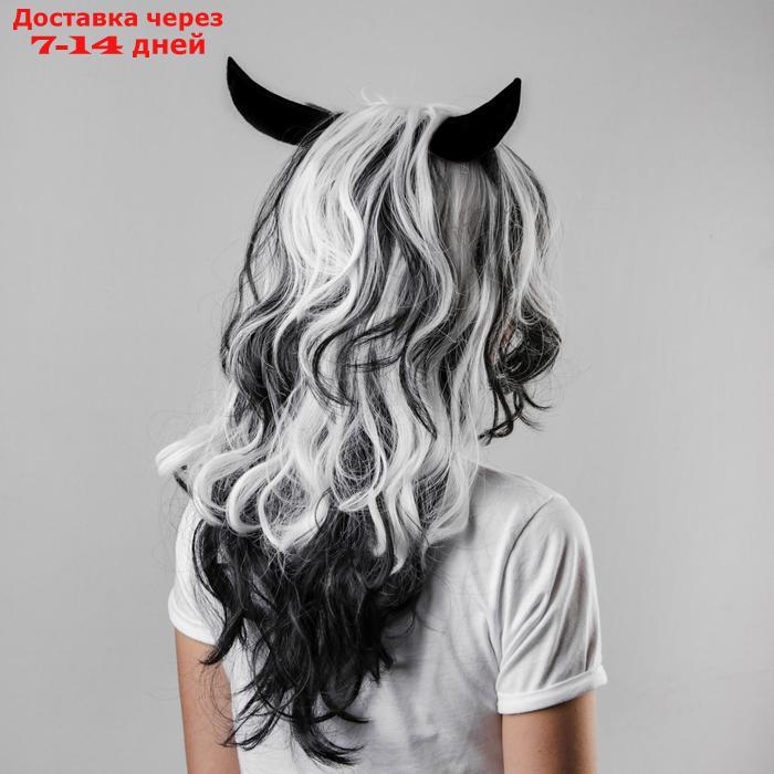 Карнавальный парик "Рога", 2 цвета, 130 г - фото 2 - id-p221315992