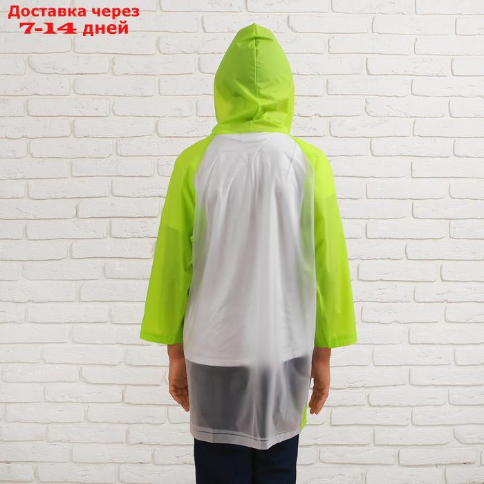 Дождевик детский "Гуляем под дождём", зелёный, XL - фото 3 - id-p221316125