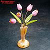 Сувенир "Тюльпаны в вазе", 5 цветков, 11× 22 см, селенит, фото 2