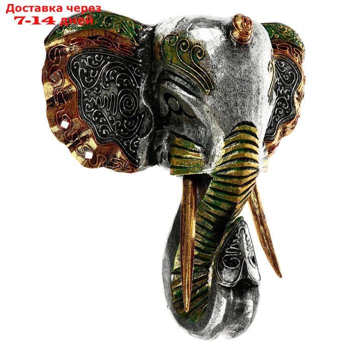 Панно настенное "Голова слона" 27х12х30 см - фото 5 - id-p221316386