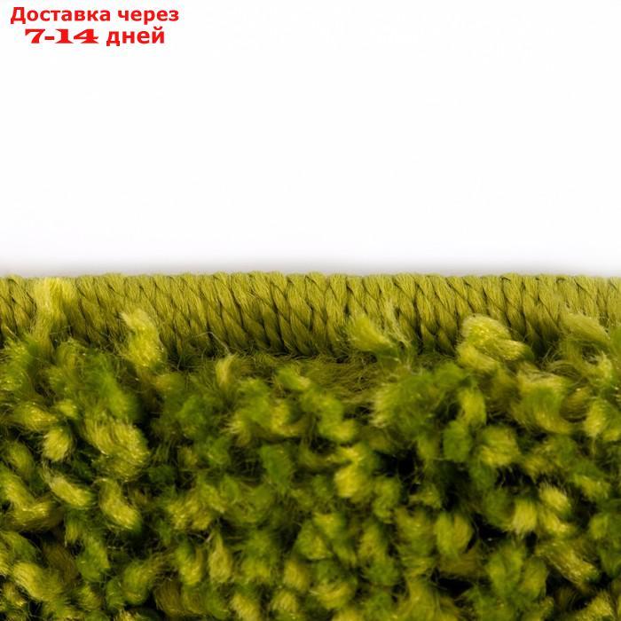 Ковёр Фризе "Шегги", цвет салатовый, овал 160х230 см - фото 2 - id-p221316389