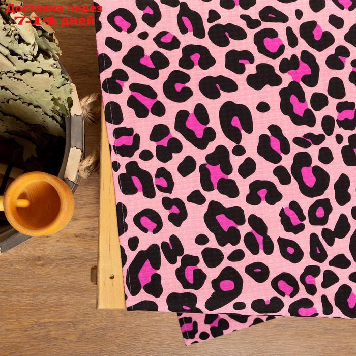 Простыня для бани Leopard 150х180±5 см, 100% хлопок, вафельное полотно, 160 гр/м2 - фото 2 - id-p221316757