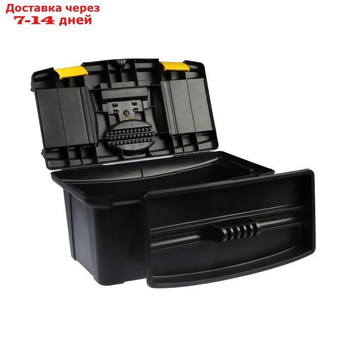 Ящик для инструмента TUNDRA, 22", 56.5x32.5x29 см, пластиковый, подвижной лоток, 2 орг-ра - фото 5 - id-p221316827