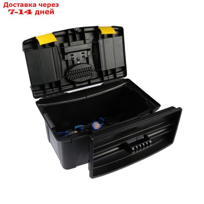 Ящик для инструмента TUNDRA, 22", 56.5x32.5x29 см, пластиковый, подвижной лоток, 2 орг-ра - фото 7 - id-p221316827
