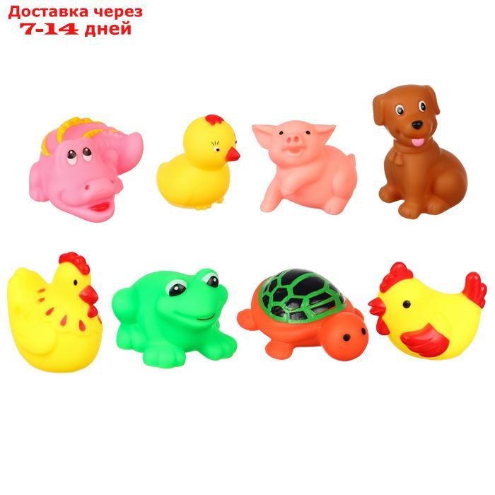Набор игрушек для игры в ванне "Друзья", 8 шт, цвет МИКС - фото 1 - id-p221317846