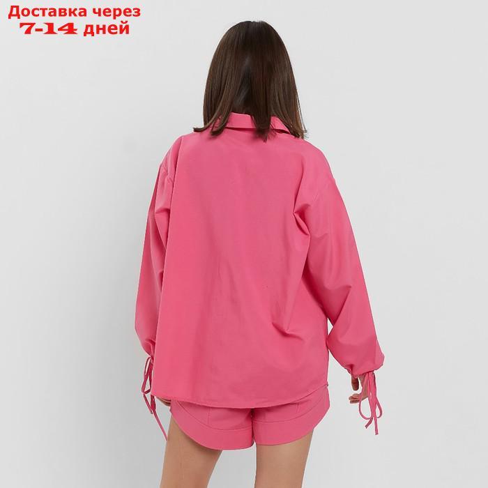 Комплект женский (блузка, шорты) MINAKU: Casual Collection цвет розовый, р-р 48 - фото 5 - id-p221318002