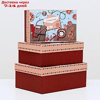 Набор коробок 3 в 1 "Письмо деду Морозу", 23 х 16 х 9,5 - 19 х 12 х 6,5 см