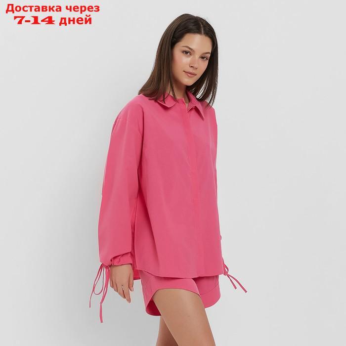 Комплект женский (блузка, шорты) MINAKU: Casual Collection цвет розовый, р-р 44 - фото 4 - id-p221318041