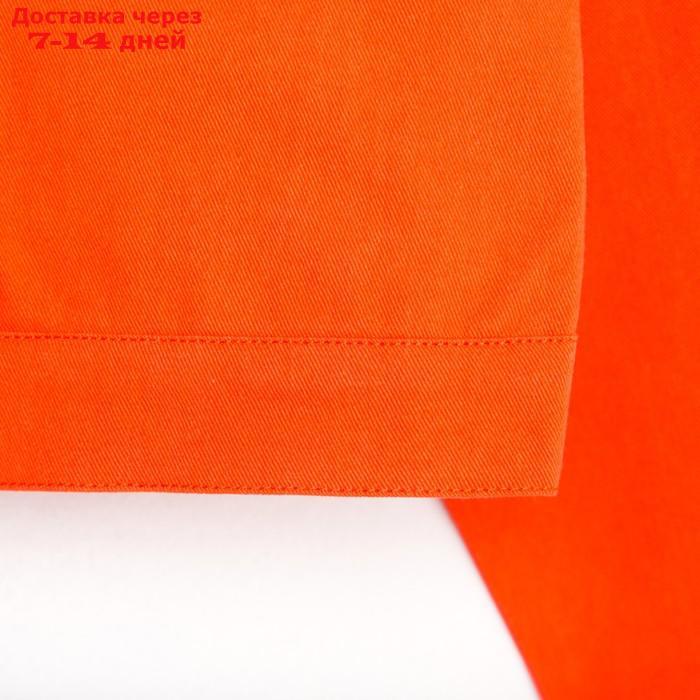 Рубашка для девочки джинсовая, укороченная KAFTAN, размер 38 (146-152 см), цвет оранжевый - фото 2 - id-p221318076