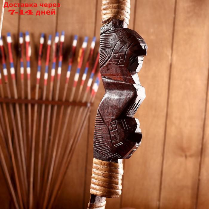 Сувенир Лук со стрелами из бамбука - фото 2 - id-p221317234