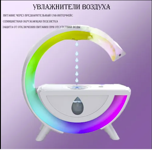 Увлажнитель воздуха - ночник Anti-gravity humidifier Т00К8 с подсветкой и антигравитационным эффектом - фото 5 - id-p221395935