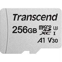 Карта памяти Transcend microSDXC 256GB Class 10 UHS-I U3 V30 A1 300S + SD адаптер (TS256GUSD300S-A)