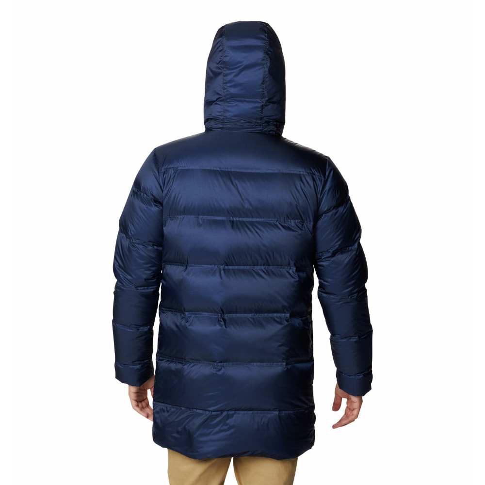 Куртка пуховая мужская Columbia Peak District Mid Down Jacket тёмно-синий - фото 2 - id-p221396371