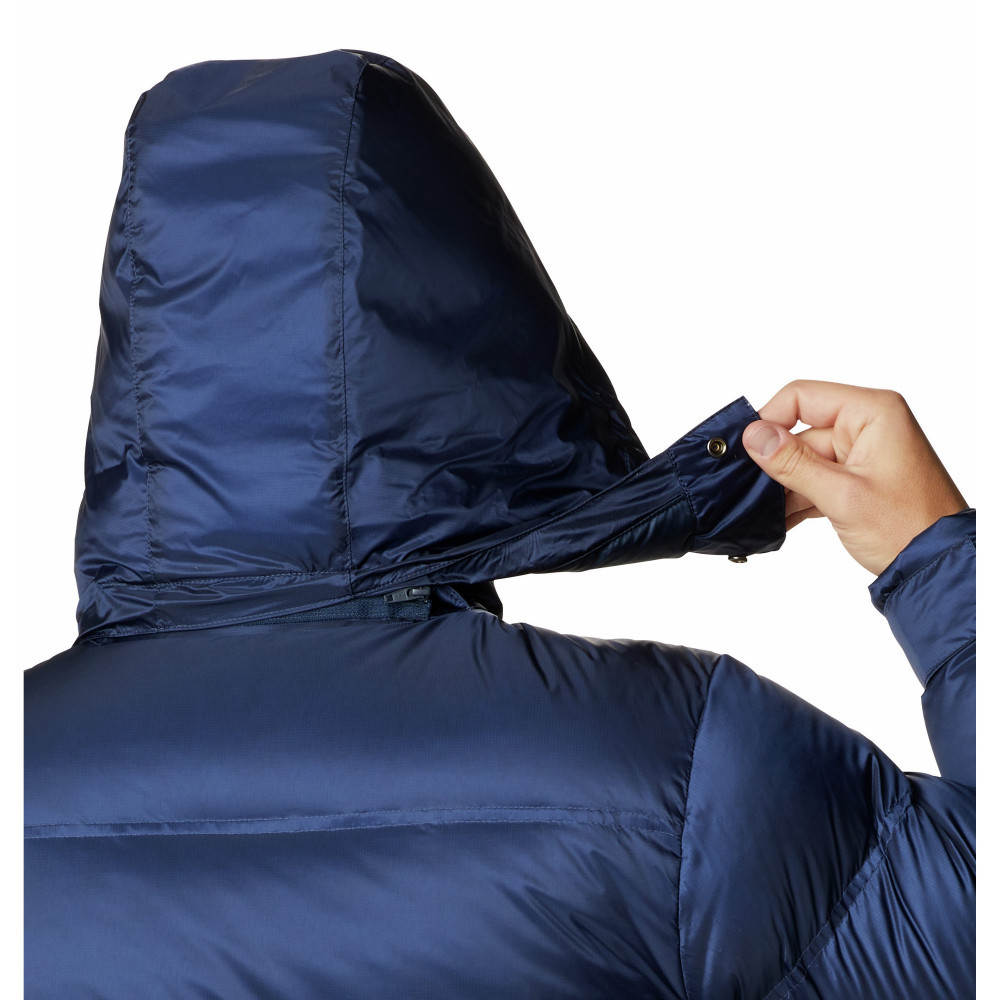 Куртка пуховая мужская Columbia Peak District Mid Down Jacket тёмно-синий - фото 6 - id-p221396371