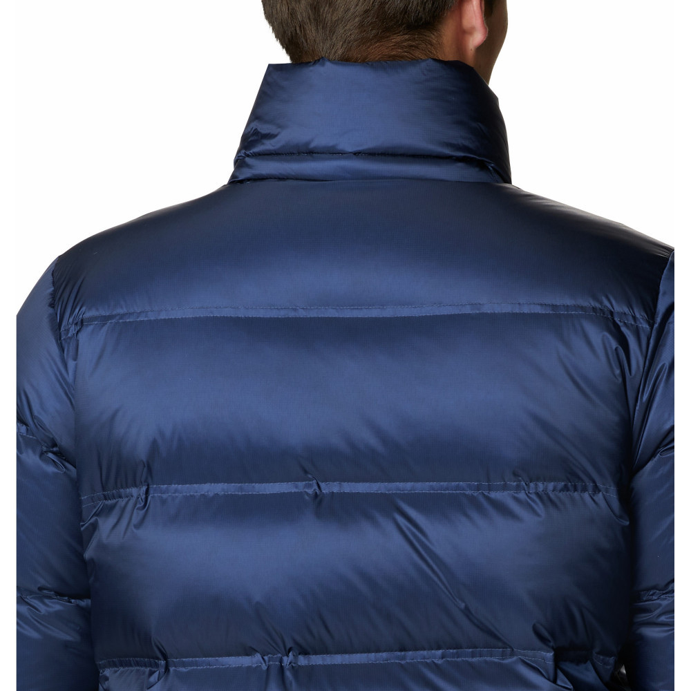 Куртка пуховая мужская Columbia Peak District Mid Down Jacket тёмно-синий - фото 7 - id-p221396371