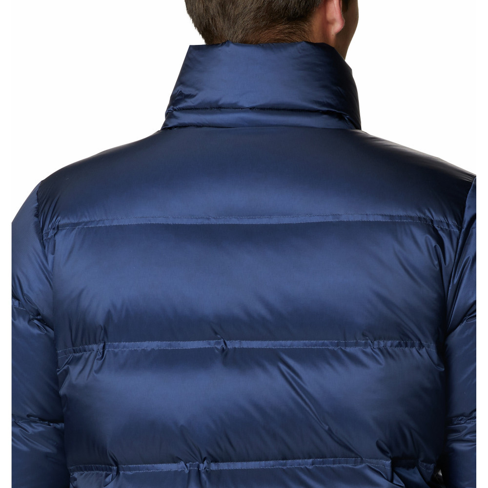 Куртка пуховая мужская Columbia Peak District Mid Down Jacket тёмно-синий - фото 7 - id-p221396372